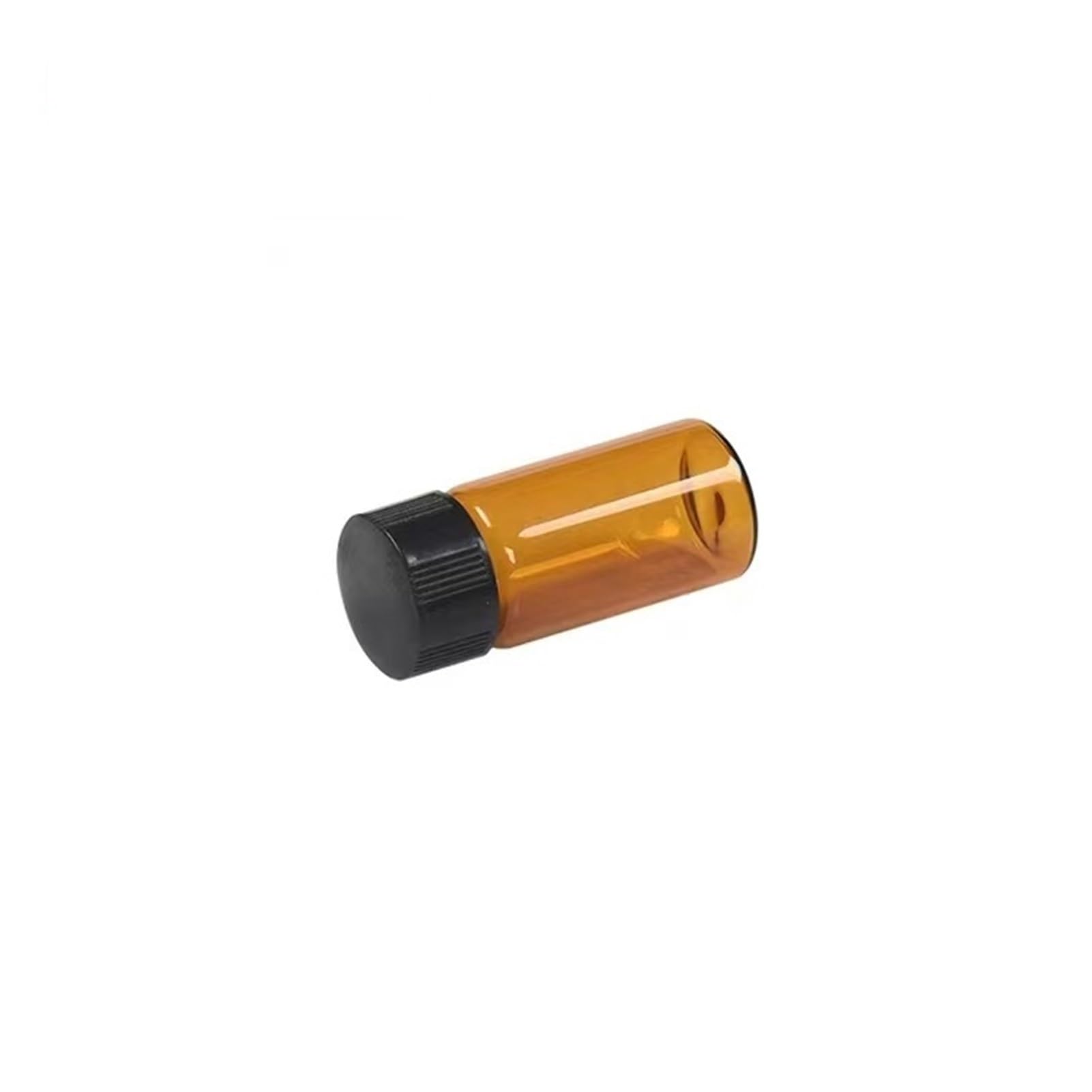 Botella para reactivos de Laboratorio, Botella de Aceite Esencial con Boca de Rosca marrón de Vidrio de Laboratorio ámbar de 2 ml a 60 ml(30ml 10pcs)