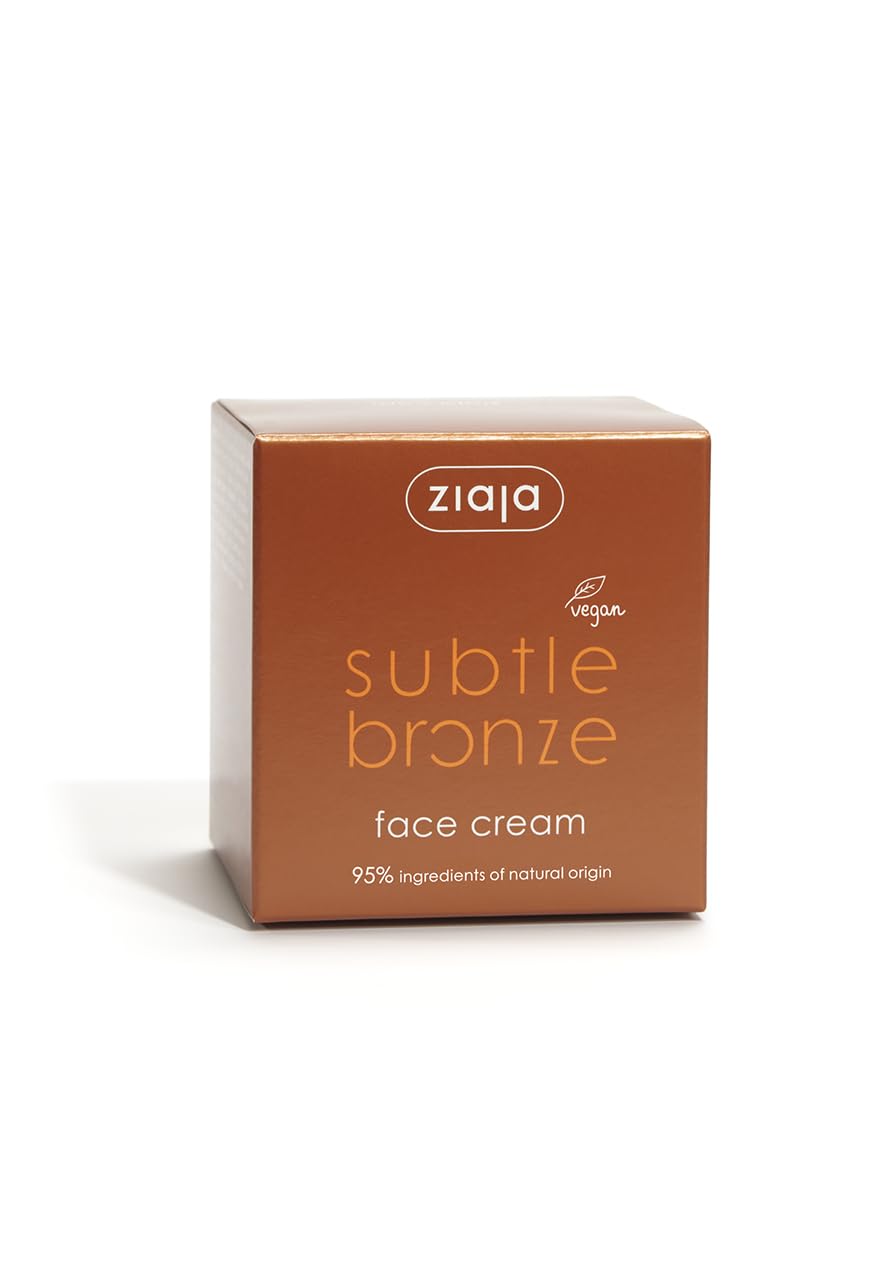Crema facial autobronceadora SUBTLE BRONZE con Efecto Natural – Hidrata, Nutre y Revitaliza – Con Provitamina B5 y Vitamina E, Vegana, 50 ml de ZIAJA