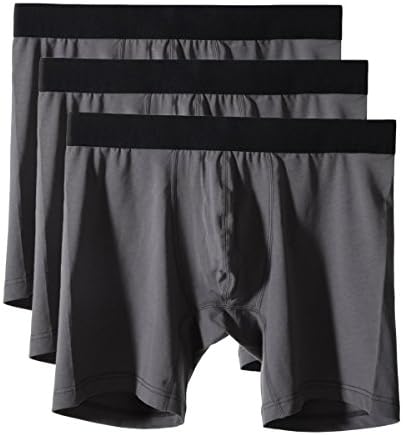 AIWENSI Men's 3 Pack Breathable Modal Cotton No Ride Up Boxer Briefs Sexy Pouch