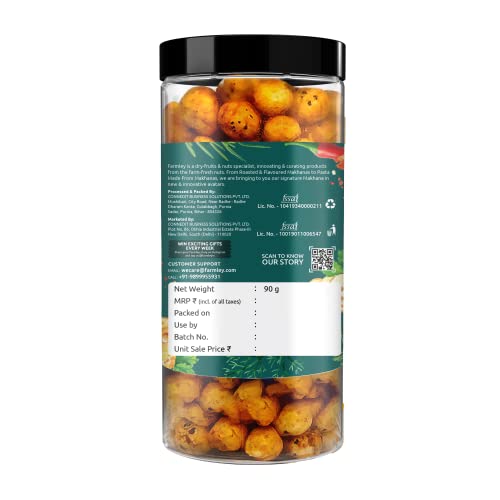Image of Farmley Cheese & Herbs Makhana- Roasted In Olive Oil 450g (Pack of 5, Each 90 g)