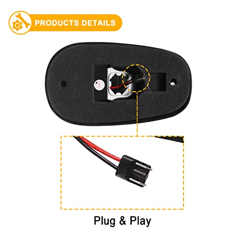 R&F Auto Led Cab Lights 5Pcs Smoked Cab Roof Marker Lights Compatible With Ram 1500 2500 3500 (2003-2018) Pickup Trucks Roof Running Lamps #TOP4