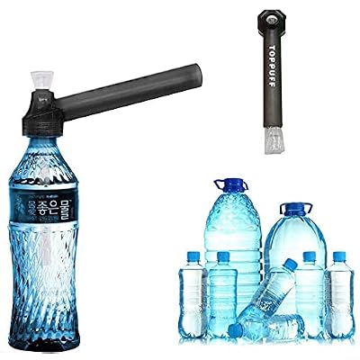 Reusable Straw Kit Portable Water Straw kit Screw On The Bottle Converter Glass Straw On The Go 2 Pack Black