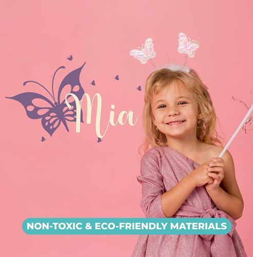 Vinilo Decorativo Mariposa Personalizado 22x14 Pulg miniatura 6