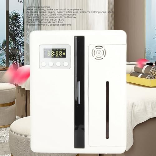 Miniatura 3 de Asixxsix Máquina de aire inteligente con tecnología de nebulización profesional, difusor de aceite esencial sin agua para el hogar, oficina, sala de