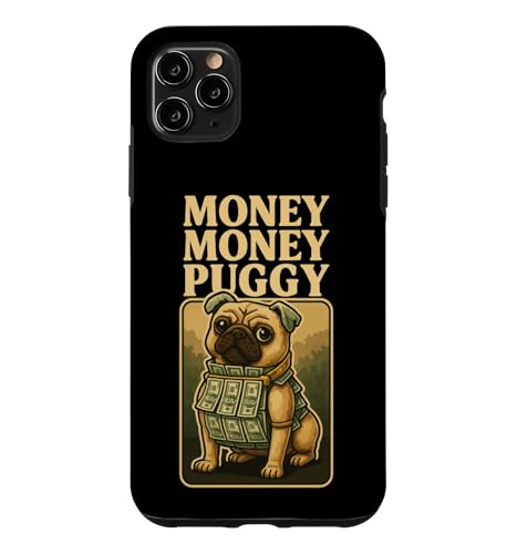 Money Money Puggy - Funny Dog Pug Brainrot �Q�[�~���O�X�����O�~�[�� �X�}�z�P�[�X iPhone 11 Pro Max �p