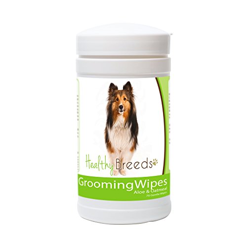 Healthy Breeds Shetland Sheepdog Grooming Wipes 70 Count