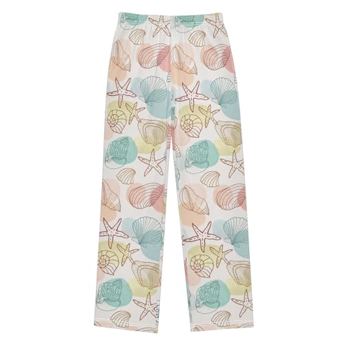 ZZKKO Shells Starfish Boys Pants for Kids Jogger Pants with Pockets S-XL