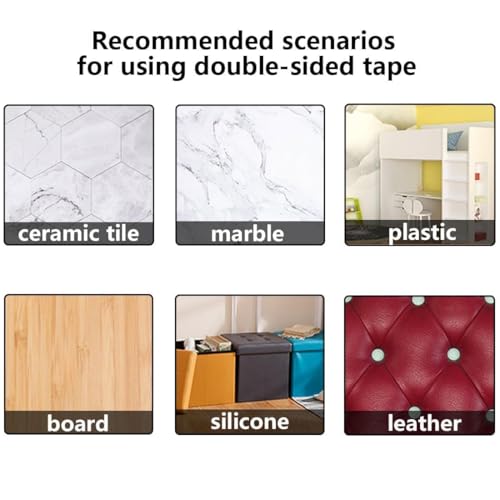 Image of Masking Tape 1 inch, Clear PET Double Sided Adhesive, White Removable Masking Tape, Pull Resistant Heat Resistant General Purpose Tape for Painting, Labeling, Mounting, Bundling, 2 pcs