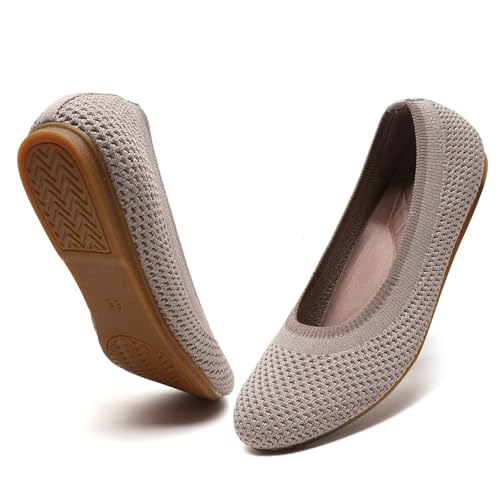 Women's Ballet Flats Classic Dressy Shoes Comfortable Foldable Walking Work Shoes with Arch Support