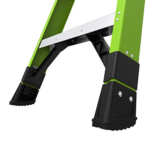 Little Giant Ladders, King Kombo, Industrial, 8 Ft. A Frame, 14 Ft. Extension, Ground Cue, V-bar, Fiberglass, Type 1AA, 375 lbs weight rating, (13814-071)
