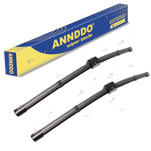 Image of ANRDDO Front Wiper Blades 24 inch+19 inchReplacement for BMW 3 Series 4Door E90 E91