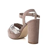 Artículo: 32055 XTI 32055, Zapatos con Tira de Tobillo Mujer, Marrón (Taupe Taupe), 39 EU
