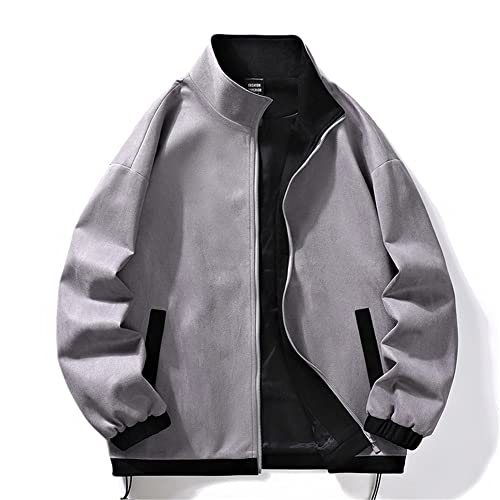 Veste bomber ample homme pour corriger la silhouette avec style gris M