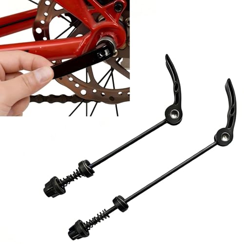 1 Pair Bike Quick Release Skewers for Carrera Bike Parts Ultralight Quick Release Bike Axle & Wheel Nuts Suitable for MTB Road Mountain Bikes