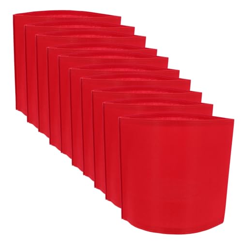 OSOLADY 10pcs Captain Arm Band Blank Red Armband for School Team Thickened Sports Armband Soccer Bracelet Accessory