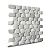 PEBBLETILE.CO Strip Grey Walltile Pebble Mosaic, Tumbled Stone Backsplash Tiles for Kitchen Walls, Shower and Bathroom Walls, and Outdoor Areas (10.5" X 12")