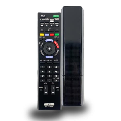 Aurabeam RM-YD103 Replacement TV Remote Control for Sony Television (RMYD103 / 149276711/1-492-767-11)