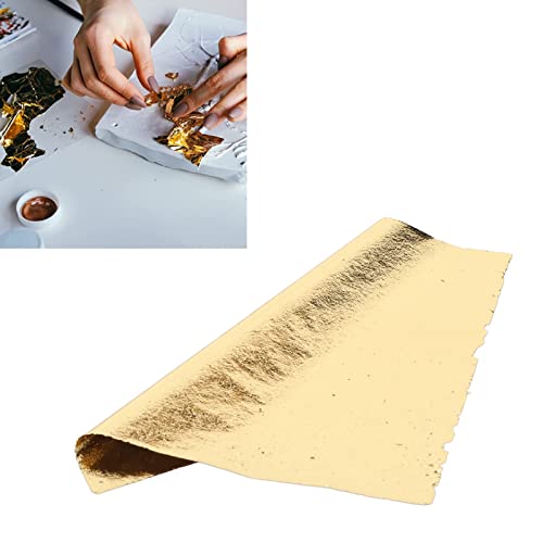 500 Stuks Bladgoud, 3,5 X 3,5 Inch Imitatie Bladgoud Losse Vellen voor Doe -het-zelf Kunst, Vergulden, Decoratie, Goudfolie Vellen Nagelfolie voor Verf, Hars, Nagels, Sieraden,Slijm