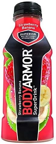 Bodyarmor Superdrink, Strawberry Banana, 16 Fl Oz (Pack of 6)