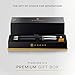 Cross Classic Century Refillable Pen & Pencil Gift Set Presented in a Luxury Gift Box - Medium Point, Black Ink, Black & Chrome