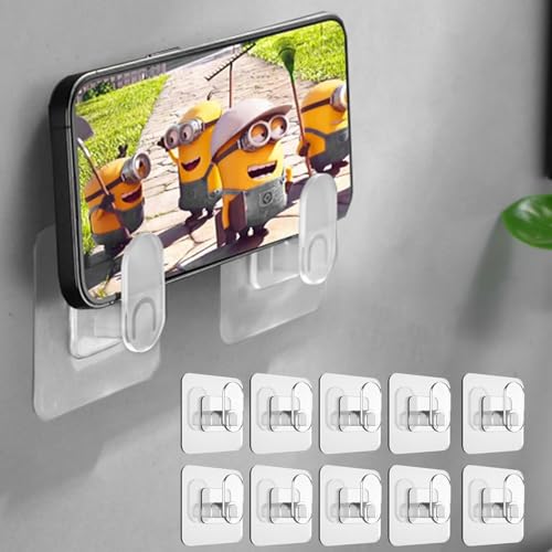 Image of ELMVIA Self Adhesive Hooks /Wall Hangings Hook /Waterproof Hooks for Wall Without Drilling Heavy Duty Bathroom Kitchen Towel Wall Hooks for Hanging Strong Coat (4, Nail Hook)