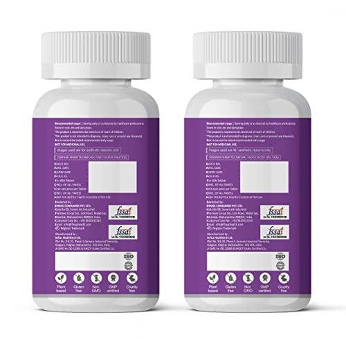 Image of Fixup health Hair Skin Nails Supplement | Biotin Tablets for Hair Growth with Glutathione, Vitamin B12 | Hair Vitamins for Men & Women | Healthy Hair, Skin & Nails | 60 Tablets (Pack of 2)
