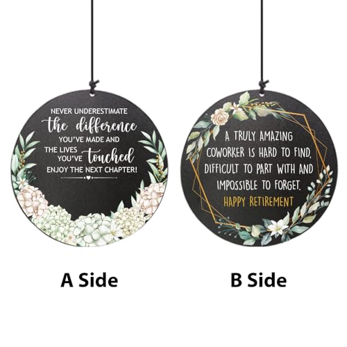 Image of Personalized Retirement Wind Chimes for Outside, 36 inch Happy Retirement Gift for Women, Men, Coworker, Colleague, Boss, Teacher, Nurse, Friend, Going Away Garden Patio Decor