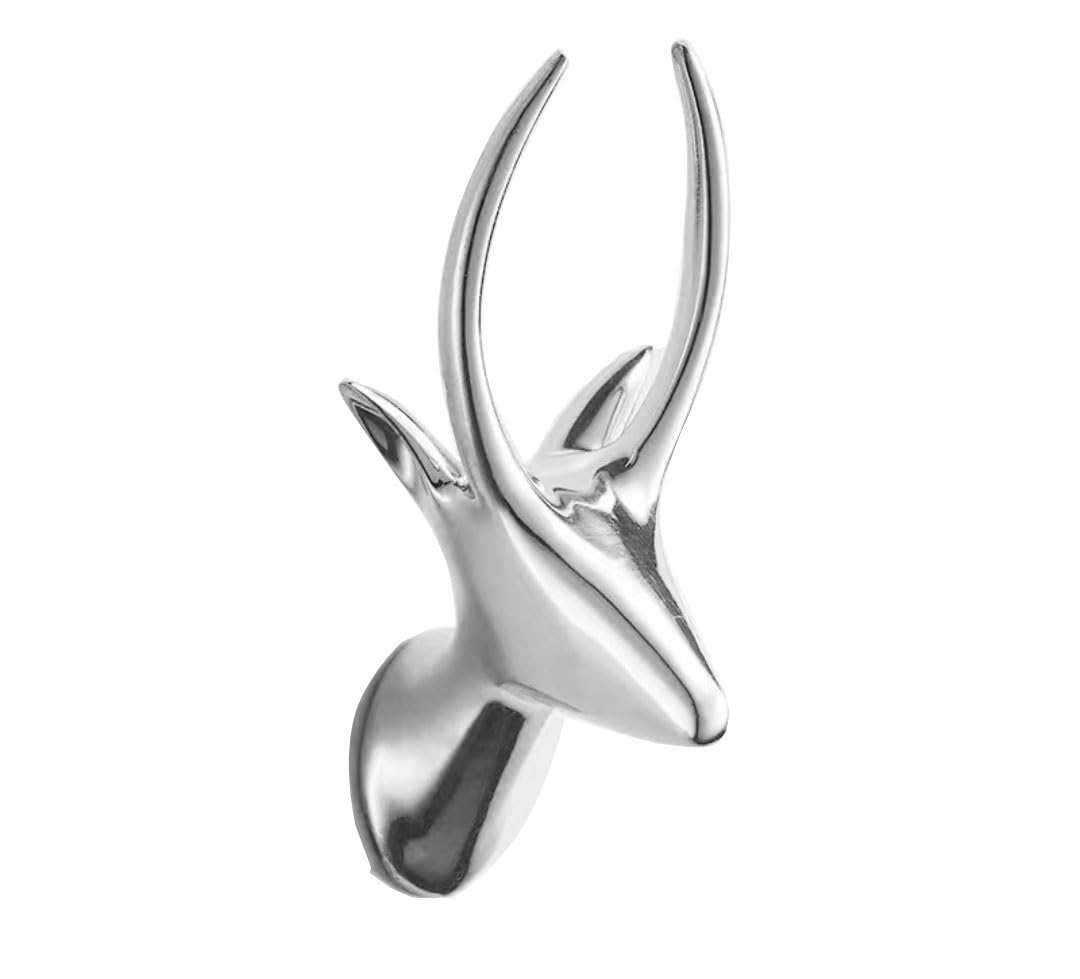 Ganchos para Abrigos, Ganchos para Perchas, Gancho de Pared Decorativo Simple for baño y Cocina, Ganchos for Colgar Batas, Toallas, Abrigos, paños, Bolsos, Cortinas, Joyas(Chrome)