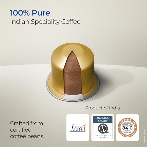 Image of Atlantis Golden Hour Coffee Capsules | Profile Roasted | No Artificial Flavours | Medium Dark Roast | Intensity 9 | Cafe-Style Precision | Pack of 18 Capsules
