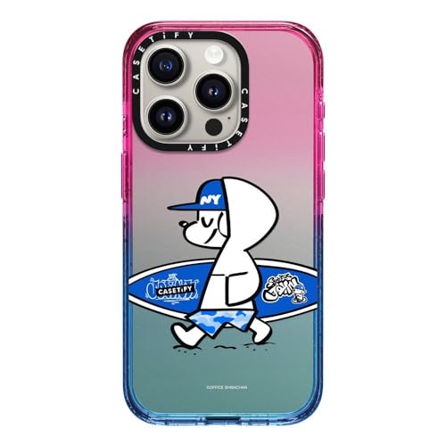 CASETiFY �C���p�N�g iPhone 15 Pro �P�[�X [MIL�K�i���� (4x MIL-STD-810G) / 2.5m����̗����������N���A] - Casetify And John (Surfing) - �R�b�g�� �L�����f�B