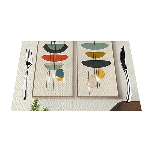 Sets de table modernes du milieu du siècle pour repas en extérieur - 3