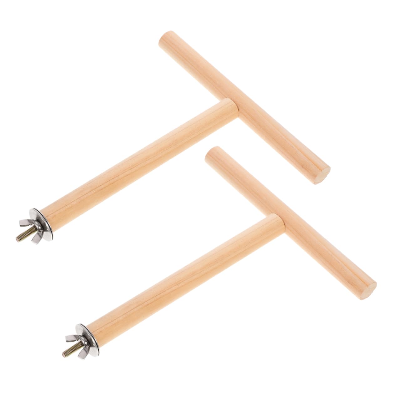 Toddmomy 8piezas Percha para Aves De Madera Natural Soporte para Periquitos y Juguetes para Pájaro para Ejercicio y Descanso