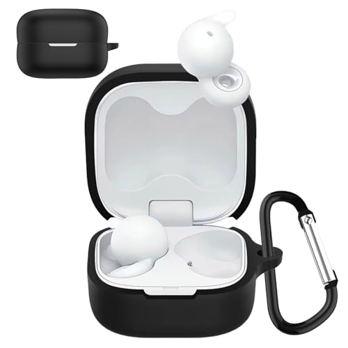 KANOYO For Sony LinkBuds Open �P�[�X �V���R���f�� �ی�J�o�[ �h�� �h�o �ϏՌ� �����[�d�\ �J���r�i�t���\�j�[ LinkBuds Open�J�o�[ (�u���b�N)