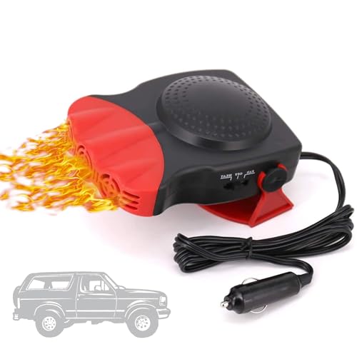 Calefactor Coche 2 en 1, Portátil Calefactor 12v 150w Función de Calefacción/Refrigeración en Dos para Calentar Rápidamente el Calefactor Coche Mechero para Encendedor de Cigarrillos