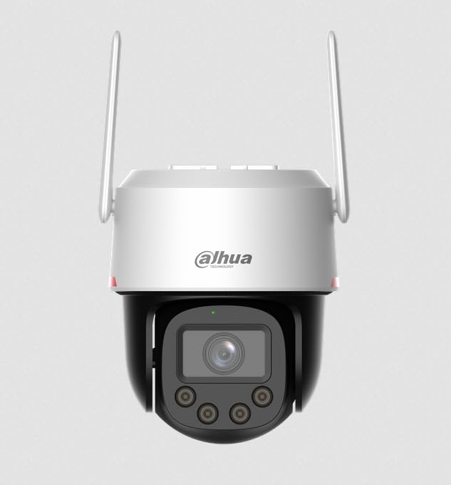 Dahua Cámara PTZ Wi-FI Exterior WizColor 5MP, Resolución 4K, Montaje en Pared o Techo, Control vía App IPC-PT2549DC1-SW-PV