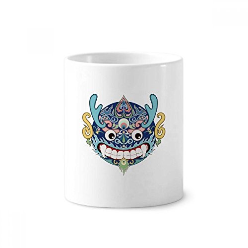 Fini le bureau encombré grâce au pot à stylo dragon chinois en céramique