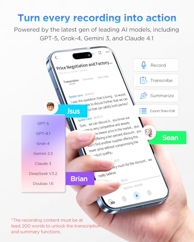 Image of BOYA Notra AI Voice Recorder All-in-One AI Note Taker for Meetings & Calls, Smart Transcription & Summary, App Control, 64GB + Secure Cloud, 140+ Languages Magnetic Design Audio Recorder(Orange)