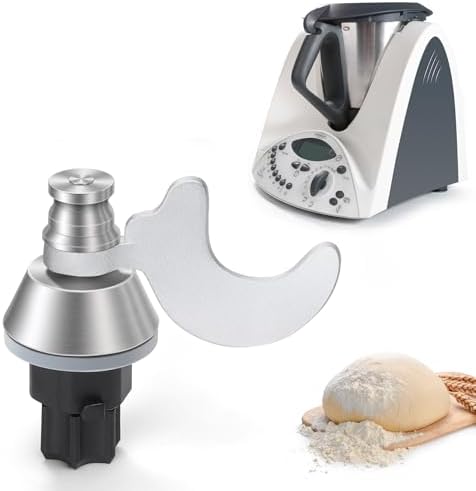Couteau à Pâte Nuangoo Pour Thermomix TM6/TM5 – En Acier Inox, Avec Brosse, Pour Des Pétrissages Parfaits