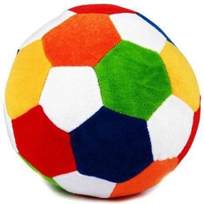 Soft Football Toy for Kids – Plush Indoor Ball | Multicolor, Lightweight, Washable, Non-Toxic Baby Toy for Toddlers & Boys Girls | 30 cm