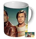 Leonardo Dicaprio Brad Pitt Once Upon A Time in Hollywood Tasse  caf en cramique