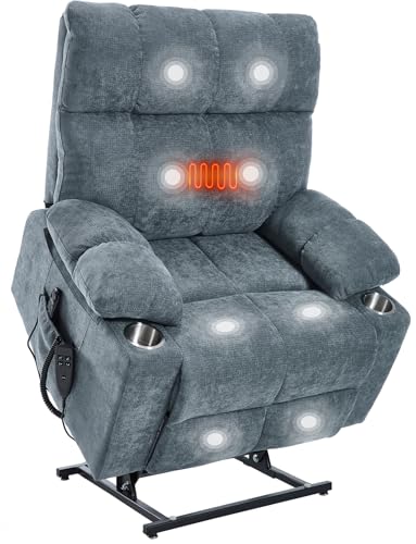 PELUMY Power Lift Recliner Chair for Elderly,Lay Flat Lift Chair