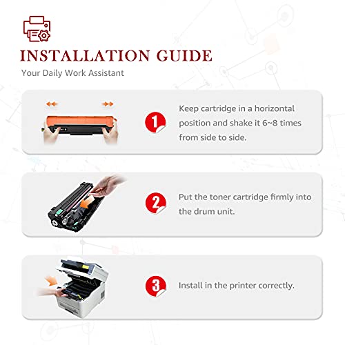 Toner Kingdom Cartucho de tóner negro compatible con Brother TN243BK TN-243BK TN247 TN-243CMYK TN247BK Brother DCP-L3550CDW Negro HL-L3210CW HL-L3230CDW DCP-L3510CDW MFC-L3750CDW MFC-L3710CW (1 negro)