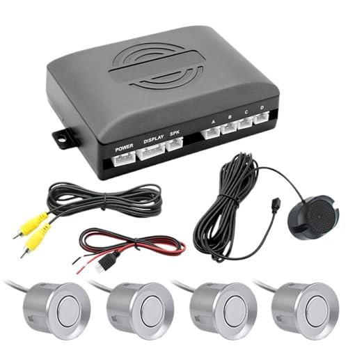 Capteur de stationnement PDC AHD argent avec radar de recul vidéo pour moniteur de voiture