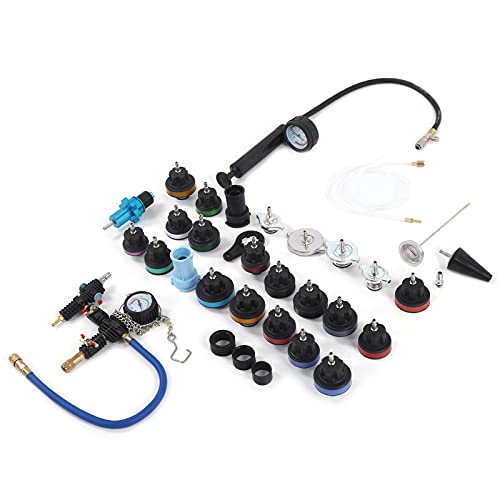 xiji Kit de sistema de arrefecimento a vácuo, conjunto universal de 33 peças de testador de pressão