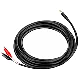 KSK 79-inch Chew Proof Trail Camera Power Cord with Alligator Clips, 4.0×1.7mm DC External Power Cable, Compatible with Tactacam Reveal, X, XB, SK, Wise Eye, Spartan Gocam, etc
