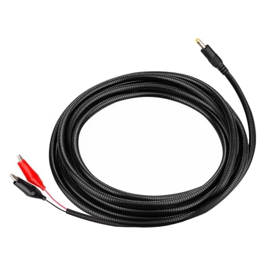 KSK 79-inch Chew Proof Trail Camera Power Cord with Alligator Clips, 4.0x1.7mm DC External Power Cable, Compatible with Tactacam Reveal, X, XB, SK, Wise Eye, Spartan Gocam, etc