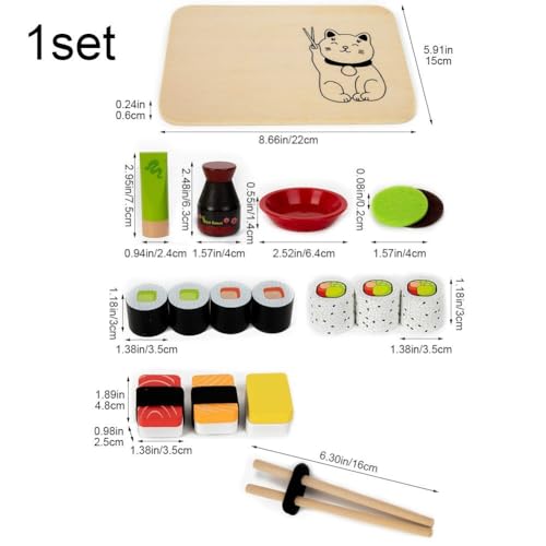 Développer la perception des couleurs avec ce set sushi bois - 6