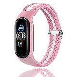 keecuty cinturino in nylon per mi band 6/5/4/3 bracciale tessuto elastico intrecciato in morbido nylon braccialetti sportivi elasticità traspirante cinturino espandibile per mi band 6/5/4/3