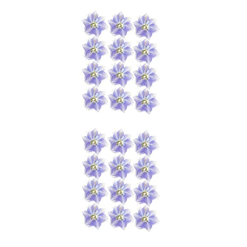 CUDDIKAJI 2 Marcadores de Flores Secas Adesivos Simulação Decoração para Moldes de Resina Roxo claro