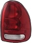 Evan Fischer Tail Light Assembly Compatible with 1998-2003 Dodge Durango Passenger Side